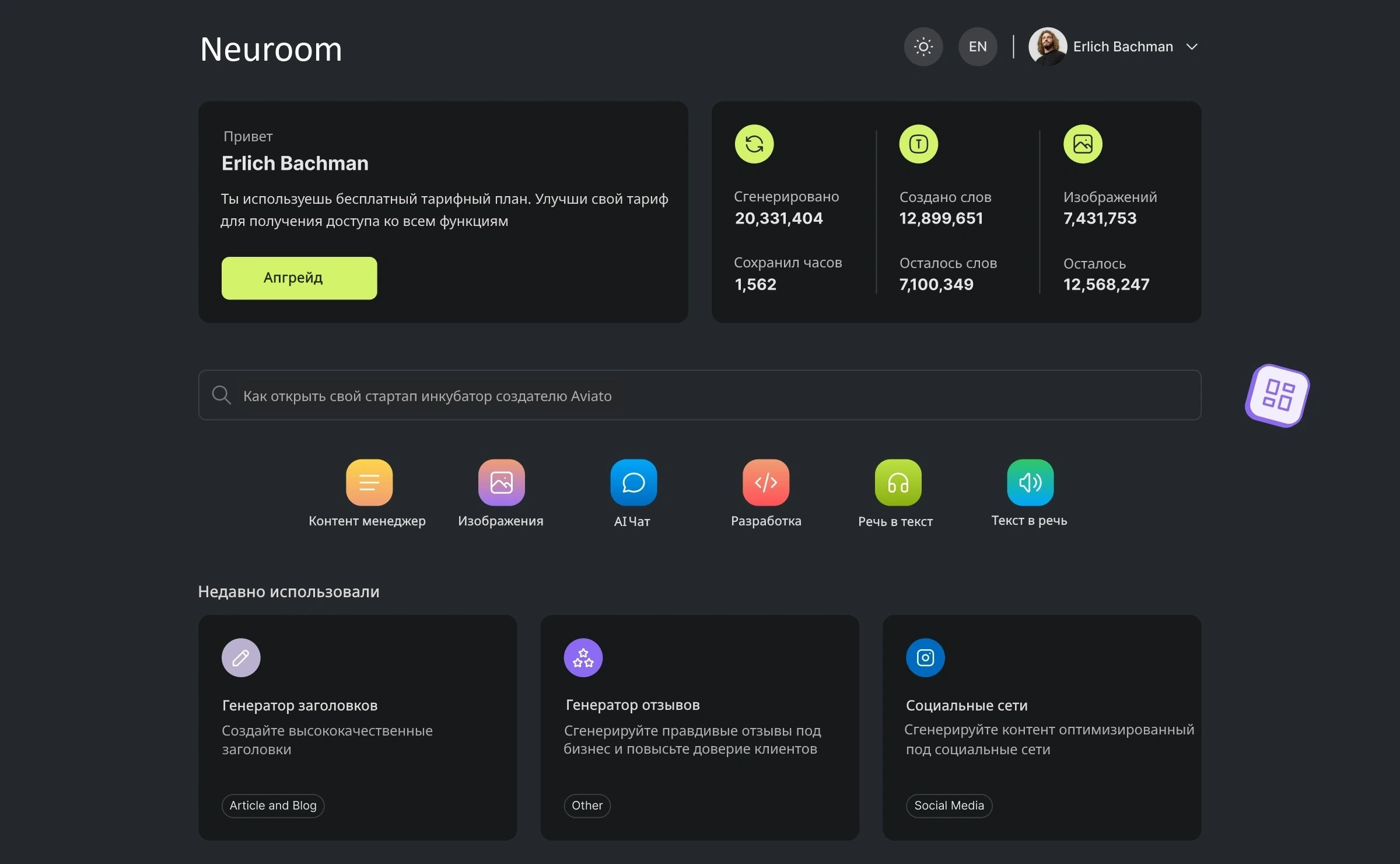 Application preview
